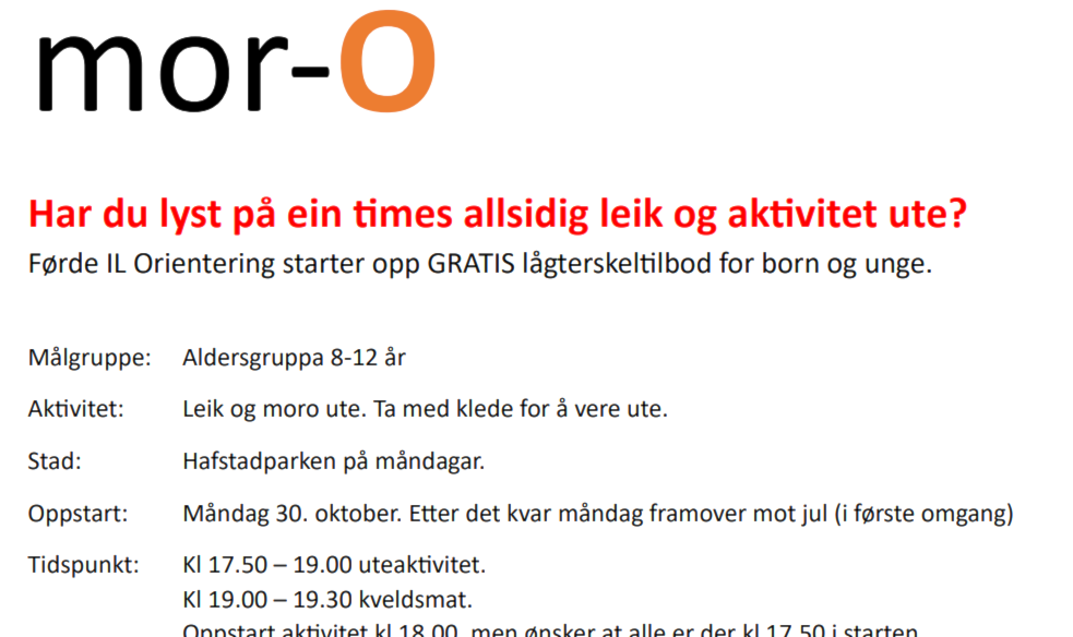 Leik og moro i Hafstadparken